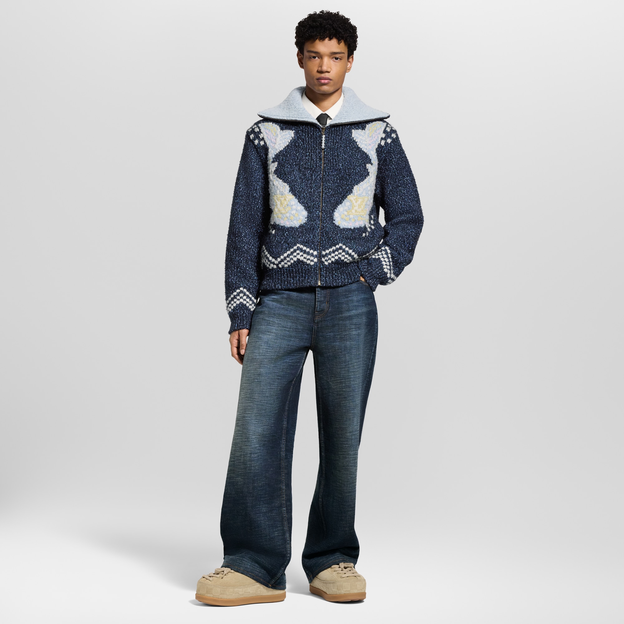 Zippered Knitted Blouson - Ready-to-Wear | LOUIS VUITTON